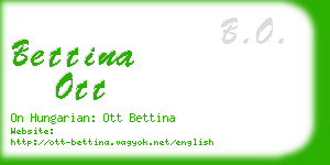 bettina ott business card